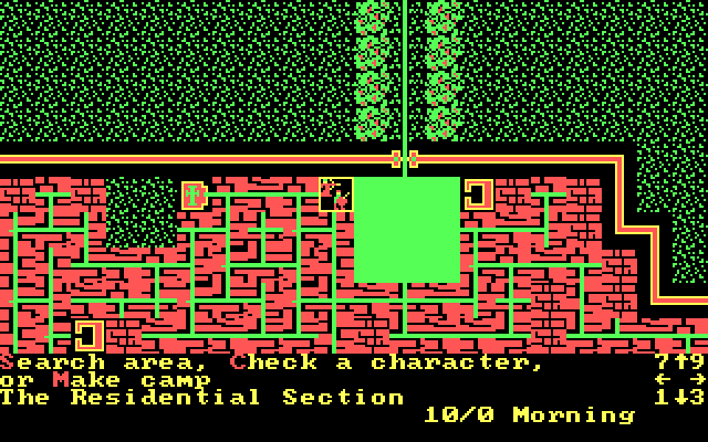 Wizard's Crown IBM PC/Compatibles Screenshot: What lies beyond this gate?