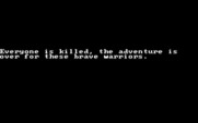 Wizard's Crown for IBM PC/Compatibles - Game over.