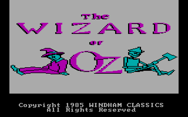 Wizard of Oz, The IBM PC/Compatibles Screenshot: Title screen.