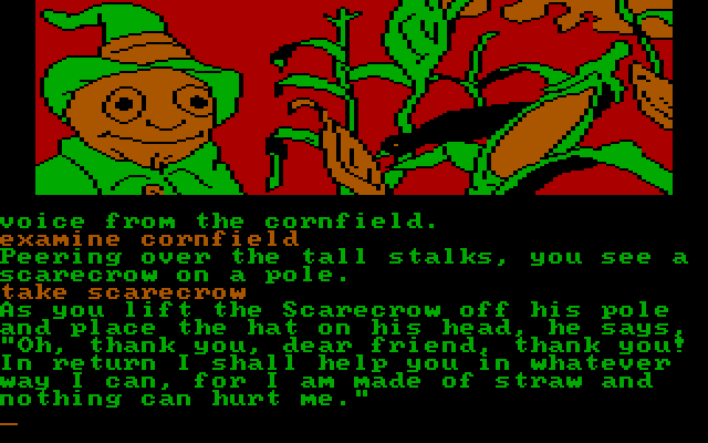 Wizard of Oz, The IBM PC/Compatibles Screenshot: I found scarecrow!