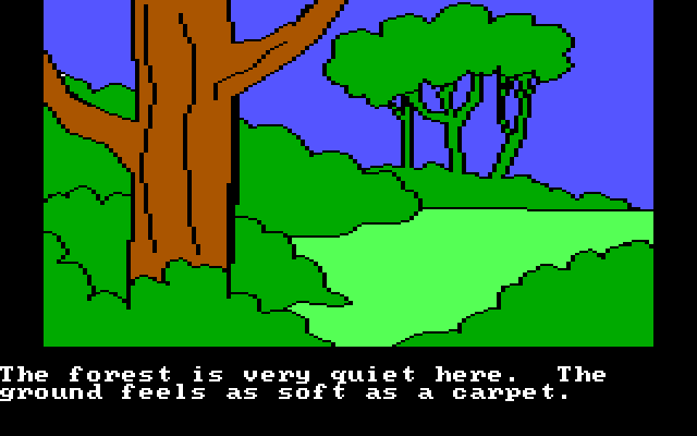 Winnie the Pooh in the Hundred Acre Wood IBM PC/Compatibles Screenshot: Out in the hundred acre wood...