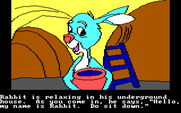 Winnie the Pooh in the Hundred Acre Wood for IBM PC/Compatibles - Talking with Rabbit...