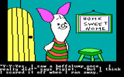 Winnie the Pooh in the Hundred Acre Wood for IBM PC/Compatibles - Talking with Piglet.