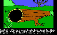 Winnie the Pooh in the Hundred Acre Wood for IBM PC/Compatibles - There is a log here...
