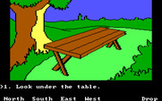 Winnie the Pooh in the Hundred Acre Wood for IBM PC/Compatibles - Do you think anything is under this table?