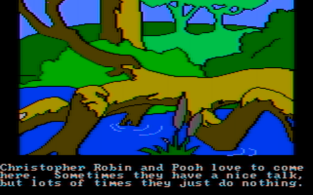 Winnie the Pooh in the Hundred Acre Wood IBM PC/Compatibles Screenshot: Looks like a nice place...