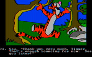 Winnie the Pooh in the Hundred Acre Wood for IBM PC/Compatibles - Tigger bounces you around the wood sometimes...
