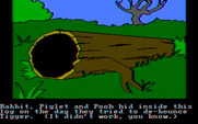 Winnie the Pooh in the Hundred Acre Wood for IBM PC/Compatibles - A large log is here...