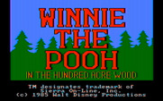 Winnie the Pooh in the Hundred Acre Wood for IBM PC/Compatibles - Title screen.