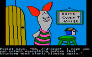 Winnie the Pooh in the Hundred Acre Wood for IBM PC/Compatibles - Talking to Piglet.