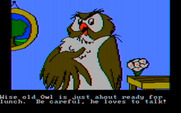 Winnie the Pooh in the Hundred Acre Wood for IBM PC/Compatibles - Owl loves to talk!