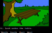 Winnie the Pooh in the Hundred Acre Wood for IBM PC/Compatibles - Do you want to look under the table?