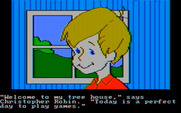 Winnie the Pooh in the Hundred Acre Wood for IBM PC/Compatibles - Talking to Christopher Robin.