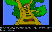 Winnie the Pooh in the Hundred Acre Wood for IBM PC/Compatibles - Climbing up to Owl's house...