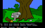 Winnie the Pooh in the Hundred Acre Wood for IBM PC/Compatibles - Pooh's thoughtful spot.