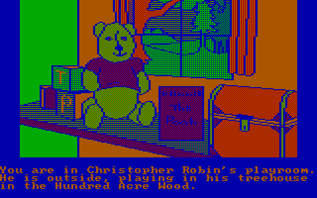 Winnie the Pooh in the Hundred Acre Wood IBM PC/Compatibles Screenshot: The game starts here.
