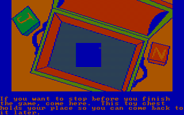 Winnie the Pooh in the Hundred Acre Wood IBM PC/Compatibles Screenshot: You can save your game here...
