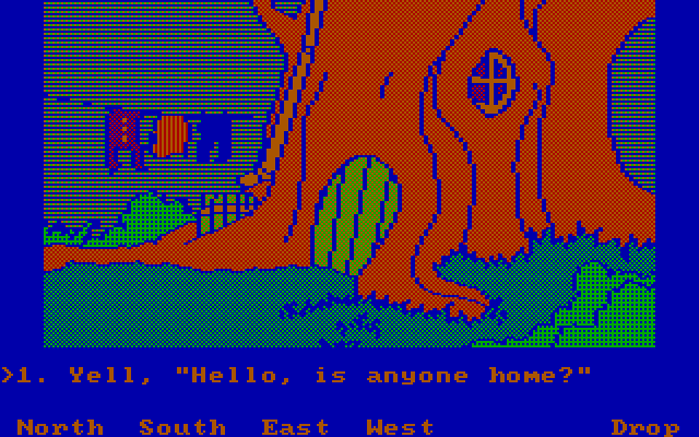 Winnie the Pooh in the Hundred Acre Wood IBM PC/Compatibles Screenshot: Is anyone home?