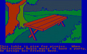 Winnie the Pooh in the Hundred Acre Wood for IBM PC/Compatibles - Anything hidden under this table?