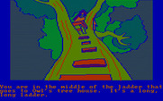 Winnie the Pooh in the Hundred Acre Wood for IBM PC/Compatibles - Climbing the tree to see Owl...