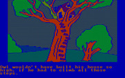 Winnie the Pooh in the Hundred Acre Wood for IBM PC/Compatibles - Why does Owl live so high up?
