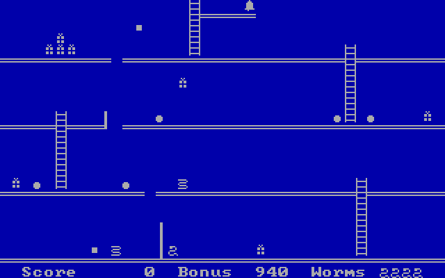 Willy The Worm IBM PC/Compatibles Screenshot: Starting the game.
