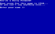 Willy The Worm for IBM PC/Compatibles -  A new high score!