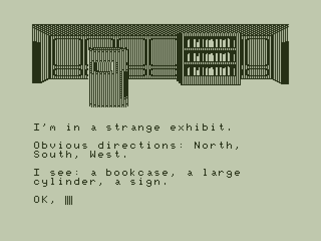 Vortex Factor, The Dragon 32/64 Screenshot: Another strange exhibit...