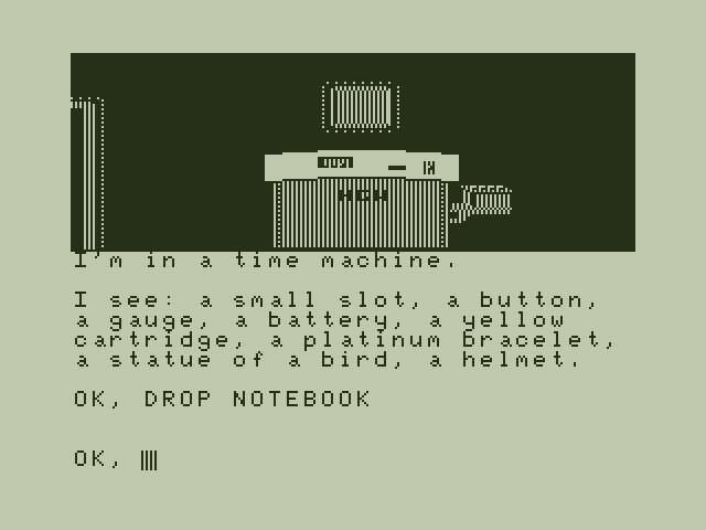 Vortex Factor, The Dragon 32/64 Screenshot: I can't carry anymore, so I'll drop some stuff here...