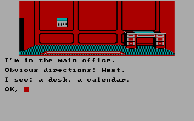 Vortex Factor, The IBM PC/Compatibles Screenshot: Found the main office.