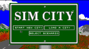 SimCity for IBM PC/Compatibles - Title screen.