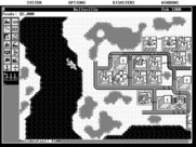 SimCity for IBM PC/Compatibles - A sea monster emerges and prepares to attack.