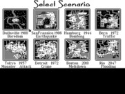 SimCity for IBM PC/Compatibles - Select a scenario.