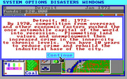 SimCity for IBM PC/Compatibles - Scenario description.