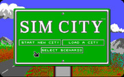 SimCity for IBM PC/Compatibles - Title screen.