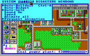 SimCity for IBM PC/Compatibles - The options menu.