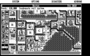 SimCity for IBM PC/Compatibles - A tornado causes some destruction.