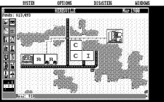 SimCity for IBM PC/Compatibles - Placing some buildings.