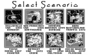 SimCity for IBM PC/Compatibles - Select a scenario.