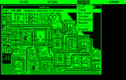 SimCity for IBM PC/Compatibles - The disasters menu.