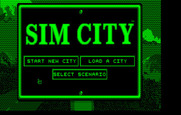 SimCity for IBM PC/Compatibles - Title screen.