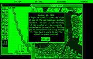 SimCity for IBM PC/Compatibles - Overview of a chosen scenario.