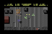 Sky Shark for Commodore 64 - That tank on the left is a tough opponent!