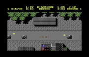 Sky Shark for Commodore 64 - This road allows numerous tanks to attack.