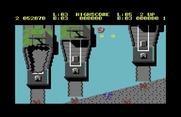 Sky Shark for Commodore 64 - Tanks appear from these ships...