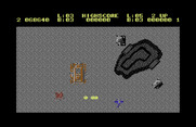 Sky Shark for Commodore 64 - That large tank can be difficult to destroy.