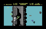 Sky Shark for Commodore 64 - Some ships are larger than the entire screen!