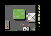 Sky Shark for Commodore 64 - Crash! A plane hit me from behind...