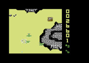 Sky Shark for Commodore 64 - Crash! I ran into another plane.