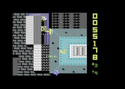Sky Shark for Commodore 64 - Yellow plane formations earn bonus points if you shoot them all.